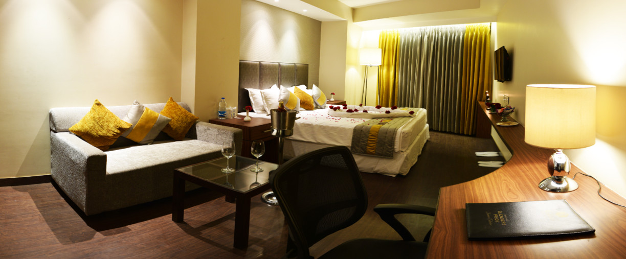 A Deluxe Room at Hotel Le Port