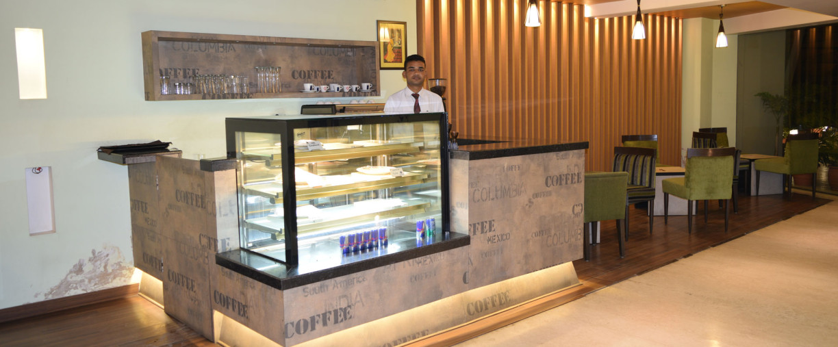 Coffee shop counter